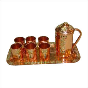Copper Jug and Glass Set Copper Jug and Glass Set
