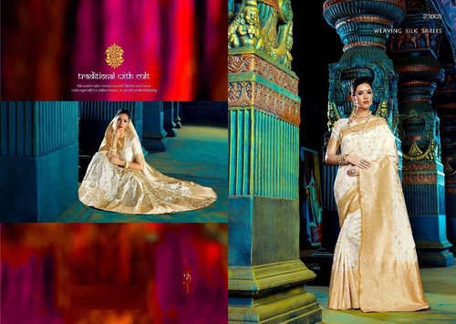 Off White Best Silk Saree Supplier