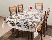 White And Black Latest Design Pvc Table Cover 90 X 90