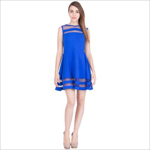 ANTS Blue Skater Dress