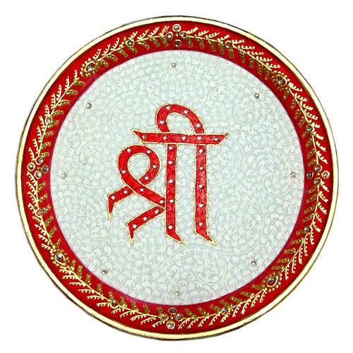 Marble Swastik Painting For Pooja