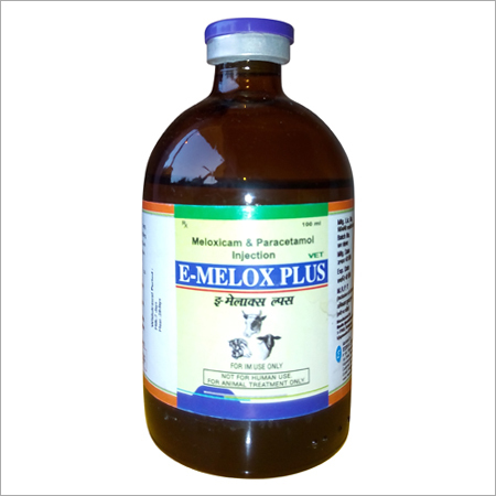Meloxicam with Paracetamol Injection - 100 mL Liquid, Veterinary Injectable for Cats, Dogs, Cattle, Goats, Horses, Pigs, Sheep, and Special Breed Animals