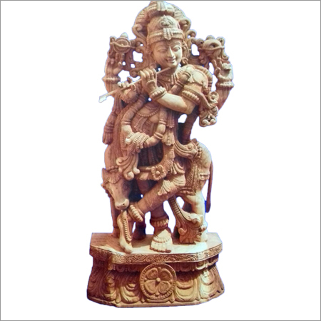 Wooden Krishna Statues