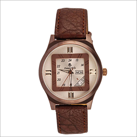Mens Leather Strap Watch