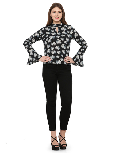 Black Western Top
