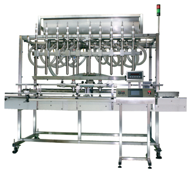 Gravity liquid filling machine