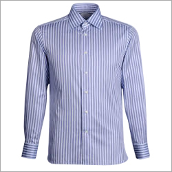 Formal Shirts - Cotton Blend, Slim Fit, Blue | Spread Collar, Breathable, Durable Fabric, Comfort Fit