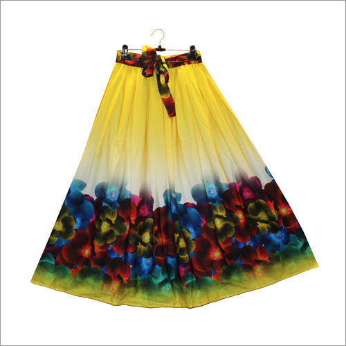 Ladies Designer Digital Print Skirt