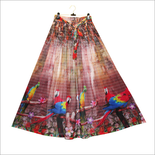 Ladies Digital Print Skirt