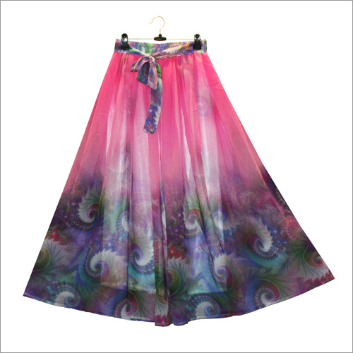 Ladies Fancy Digital Print Skirt