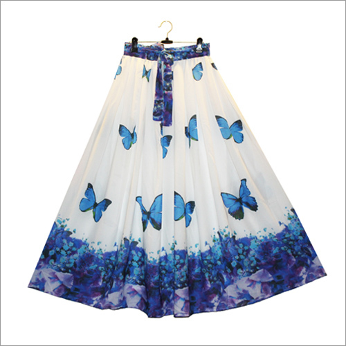 Ladies Butterfly Print Skirt