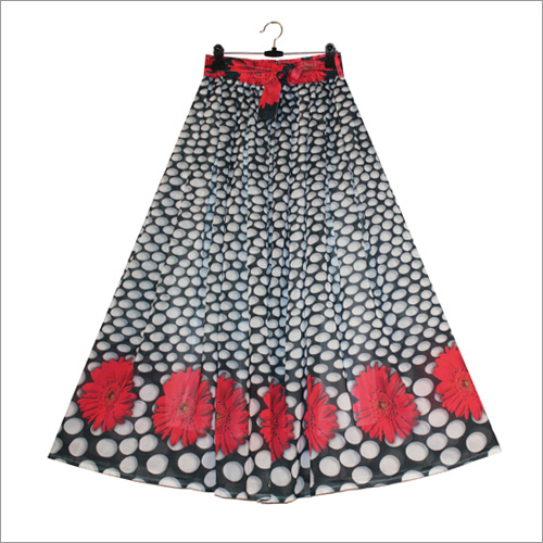 Ladies Casual Wear Printed Skirt