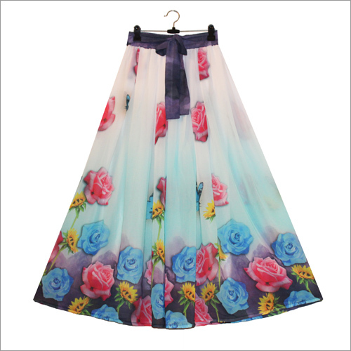 Ladies Floral Print Skirt