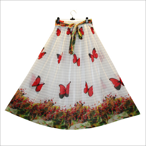 Ladies Trendy Butterfly Print Skirt