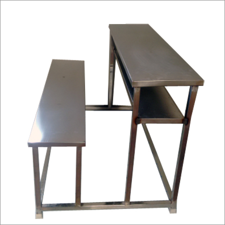 SS 2 Seater Dual Desk Bench