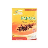 Papaya Facial Kit - Cream, Powder | 10x15cm, Brightens Skin, Easy To Use, Non-sticky, Nutrient Rich, Removes Dark Circles, Scars