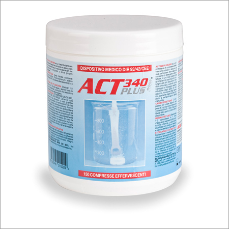 ACT 340 PLUS - Plastic, 10cm Diameter x 15cm Height, 1L Jar | Effective Cleaning, Easy to Use, Reliable Results