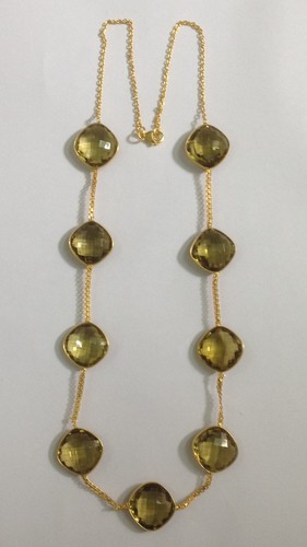 Semi Precious Stone With Chain