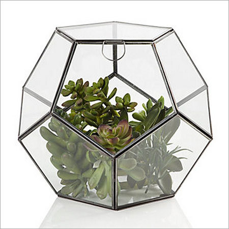 Decorative Jaar - Glass, 6x6x6 Inches, Clear | Elegant Design, Durable, Metal Lid Closure