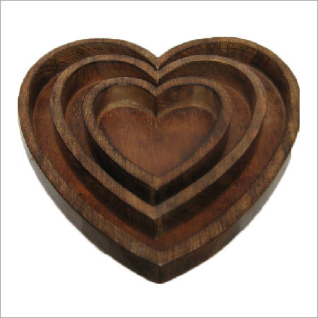 Wood Heart Bowl