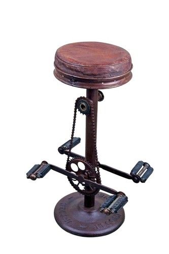 Round Top Pedal Base Industrial Chair