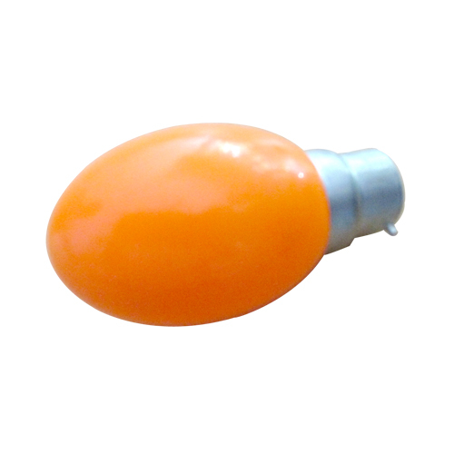 3W ORANGE BULB - Plastic, 50x30 mm, Orange, 3W | Bayonet Base, Bright Light, Energy Efficient, Long Lifespan