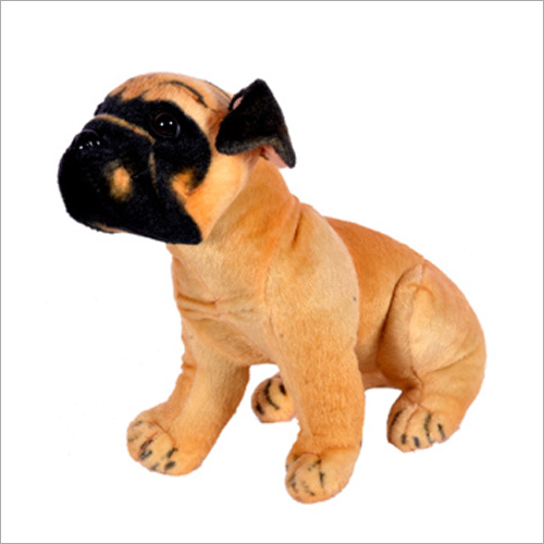 Brown Pug Dog Plush Toy