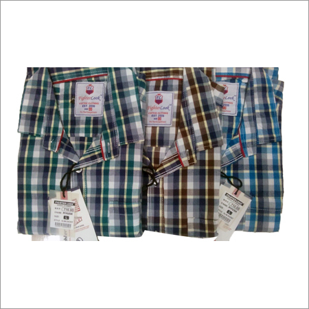 Mens Check Regular Fit Shirt