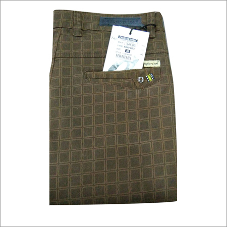 Brown Checks Trouser