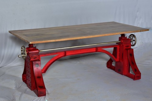 Vintage Industrial Ferrari Dining Table - Premium Quality Steel Frame, 72x36 inches , Unmatched Durability and Low Maintenance