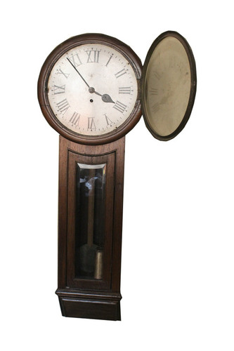 Brown Polish Genuine Single Weight Wall Clock