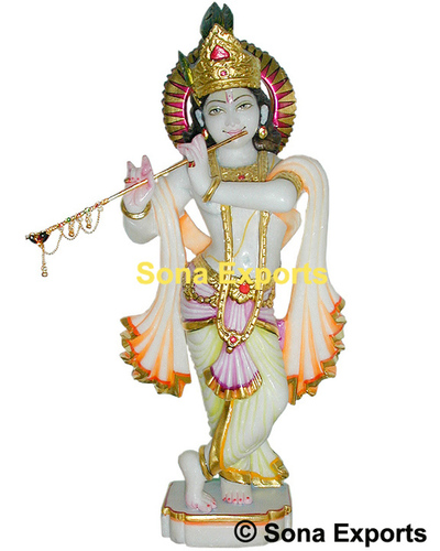 Marble Krishna Statue For Temple