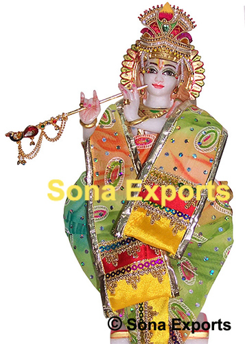 Marble Statue Of Lord Krishna