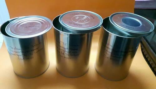 Round Open Top Tin Container