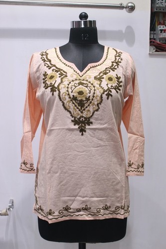 Light Orange Coloured Cotton Kurti