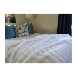 White Faux Mink Blanket Age Group: Adults