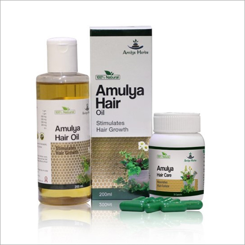Amulya Hair Care Capsules For Hairfall - Herbal Ingredients, Omega-6 Nutri Complex | Directly Targets Roots, Stimulates Growth, Nourishes Hair