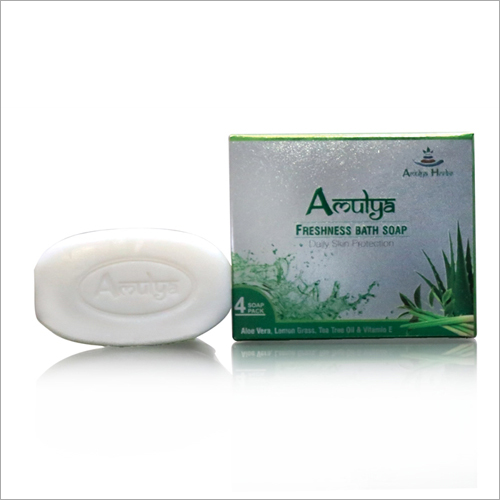 White Amulya Freshness Bath Soap