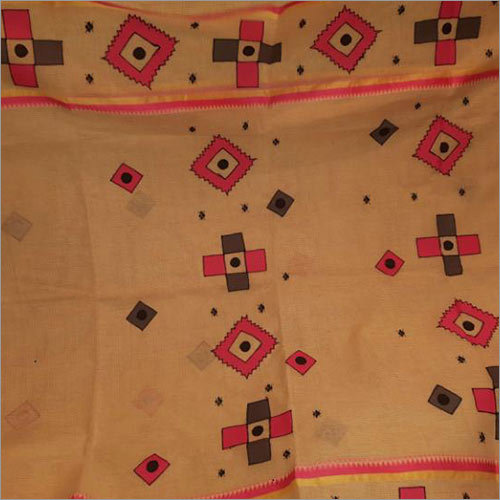 Cotton Aplic Saree