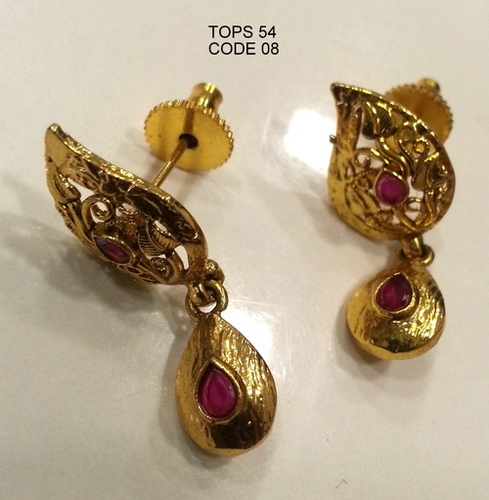 Antique Earring Tops - Copper Alloy, Alluring Designs with Splendid Craftsmanship