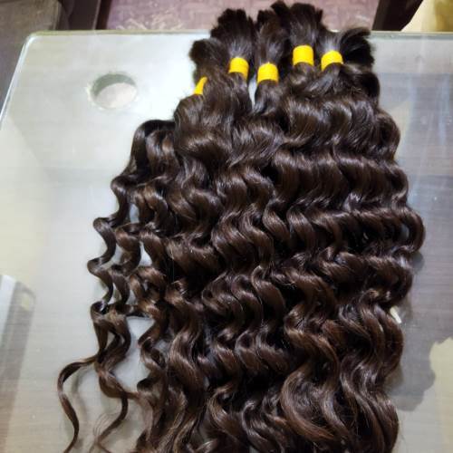 Unprocessed Virgin Curly Bulk Human Hair
