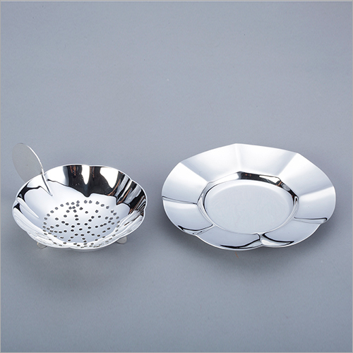 Silver Strainer Cup Plate