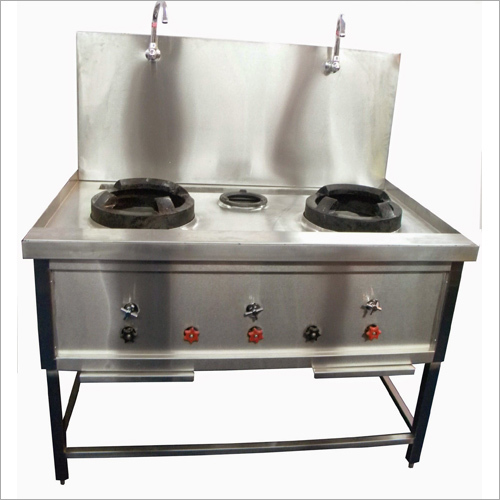 Two Chinese Burner - Stainless Steel, Adjustable Black Regulators , Dual Burners, Rust Resistant, Uniform Vertical Flame Heating