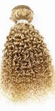 Virgin Curly Blond Hair Extension - 660.4mm Length, Remy Brazilian Human Hair, Natural Color, 100g Weight | Ideal for Women, Versatile Hairstyles