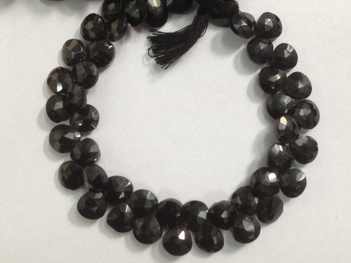 Stone Black Spinel Faceted Heart
