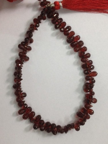 Stone Garnet Faceted Drops