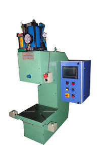 C Frame Hydro Pneumatic Press With PLC & HMI Based