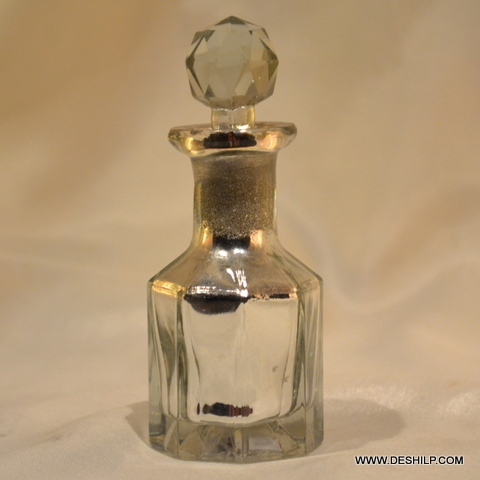 Silver Fragrance Bottle,Silver Decanter,Reed Diffuser,Glass Perfume Bottle