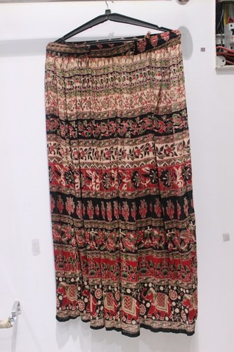 Multi Color Cotton Crepe Skirt