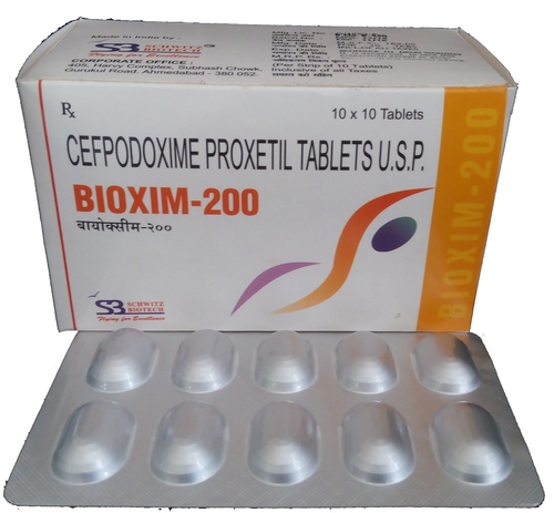 Cefpodoxime Proxetil 200 mg tablet By SCHWITZ BIOTECH